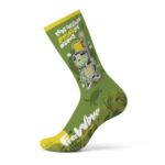calcetines-divertidos-verde-tortuga
